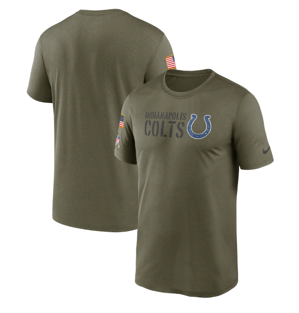 Men's Indianapolis Colts Olive 2022 Salute to Service Legend Team T-Shirt Men's Indianapolis Colts Olive 2022 Salute to Service Legend Team T-Shirt
